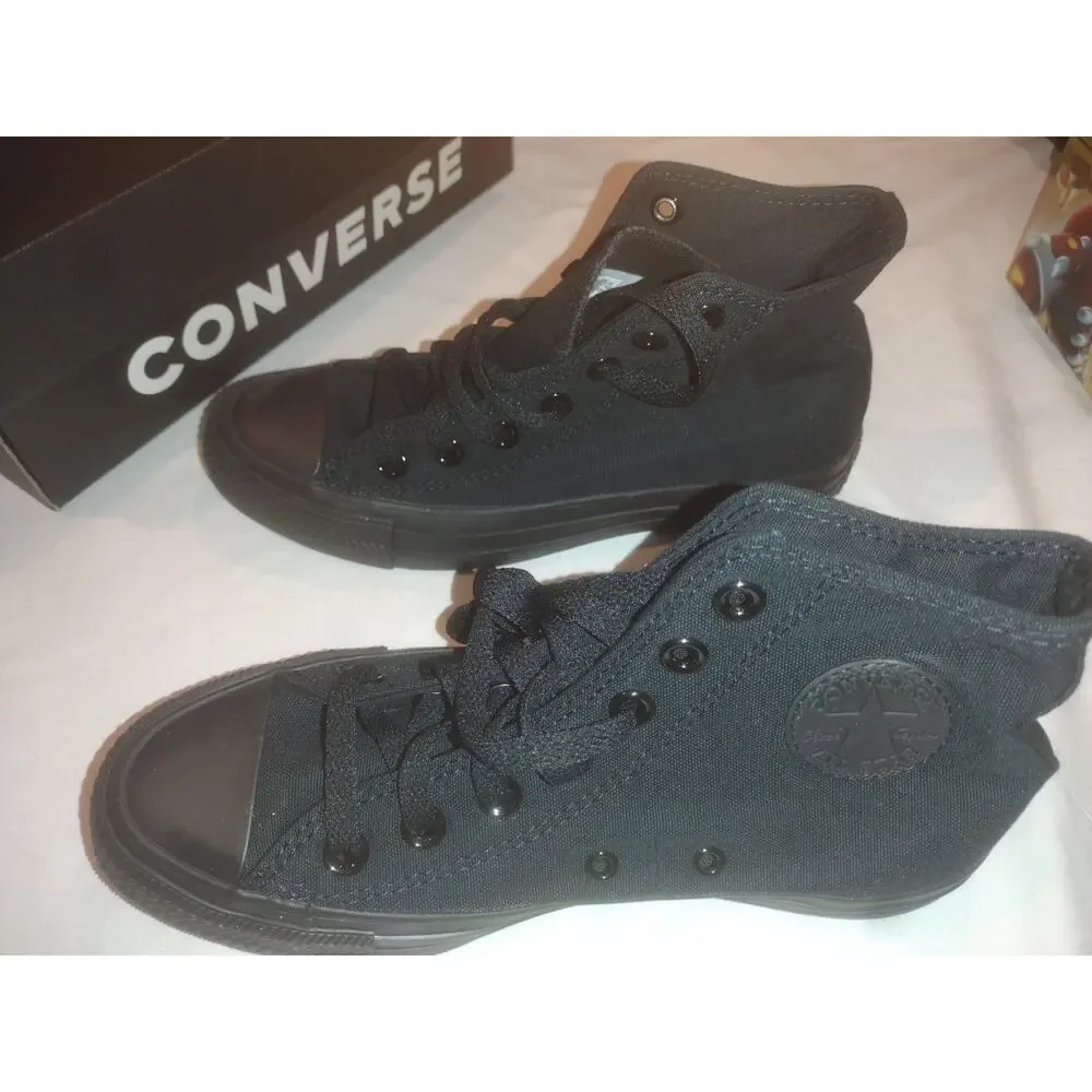 Size 4 Men's 6 Womens- Converse Chuck Taylor All Star High All Black New In Box